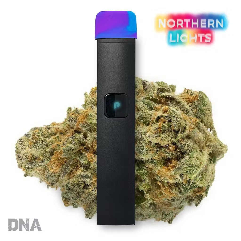 JUSTplay Northern Lights is a great option for unwinding at night as it quickly hits your body with a relaxing euphoria.
