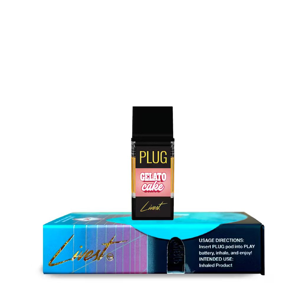 PlugPlay Colorado Livest Gelato Cake is crafted for a luxurious experience, it's a decadent blend of sweet, creamy gelato and rich cake notes.